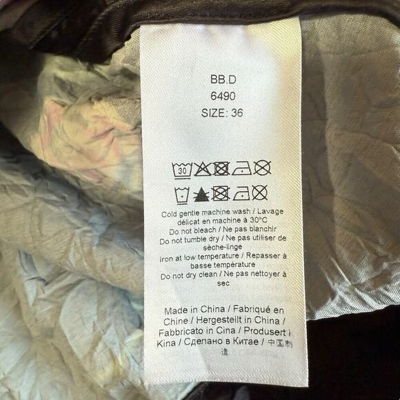 Ganni Crinkled Satin Minidress V-neck Romanticgoth Puff Sleeves Sz 36 Whimsigoth - Picture 6 of 12